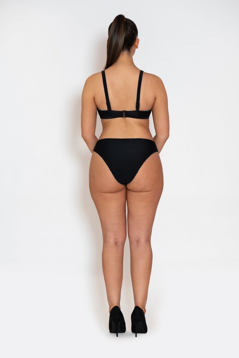 Curvy Kate SwimTonic Reversible Triangle Bikini Black/Snake- CS01531Bravo Bra Boutique