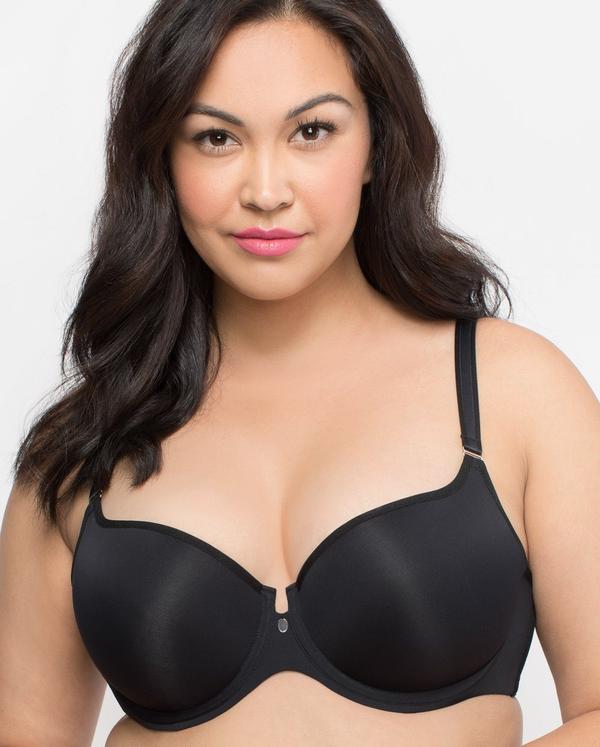Curvy Couture Strapless Sensation Multi-Way Push-Up Bra in Bombshell Nude